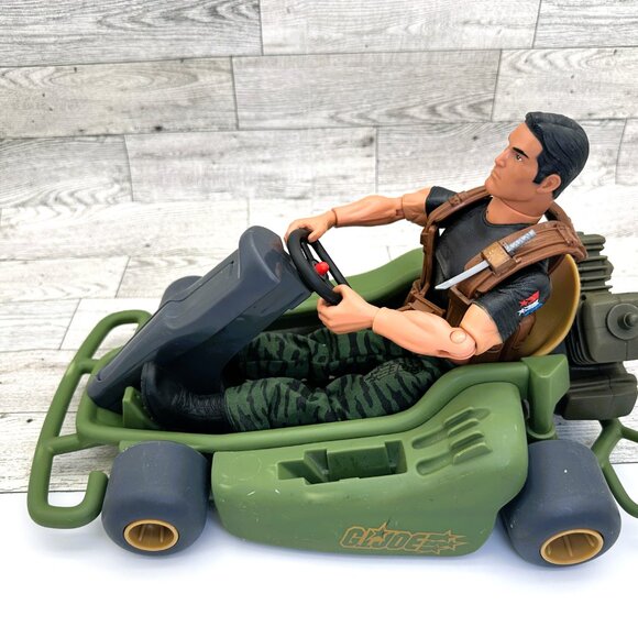 GI Joe Battle Go Kart Dune Buggy w/GI Joe Action Figure by Hasbro Y2K 2000 - Picture 4 of 15